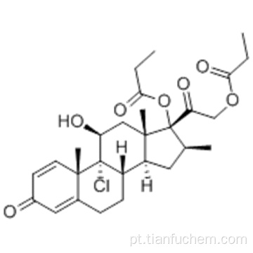 Pregna-1,4-dieno-3,20-diona, 9-cloro-11-hidroxi-16-metil-17,21-bis (1- oxopropoxi) -, (57186197,11b, 16b) - CAS 5534-09 -8